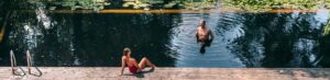 LA VIMEA Romantic Gateway couple swimingpool